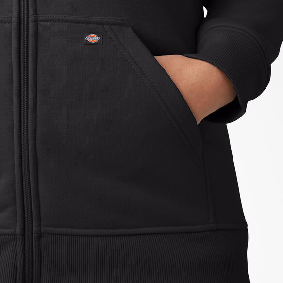 Women&#39;s Plus Heavyweight Full-Zip Hoodie - Black &#40;KBK&#41;