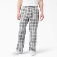 Regular Fit Plaid Pants - Ultimate Gray Plaid (UPG)
