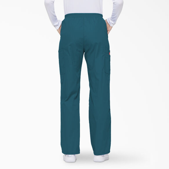 Women&#39;s EDS Signature Tapered Leg Cargo Scrub Pants - Caribbean Blue &#40;CRB&#41;