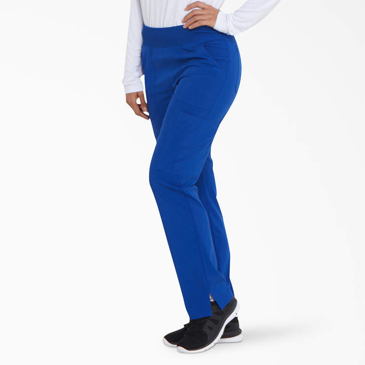Women's EDS Essentials Cargo Scrub Pants - Galaxy Blue (GBL) image number 3