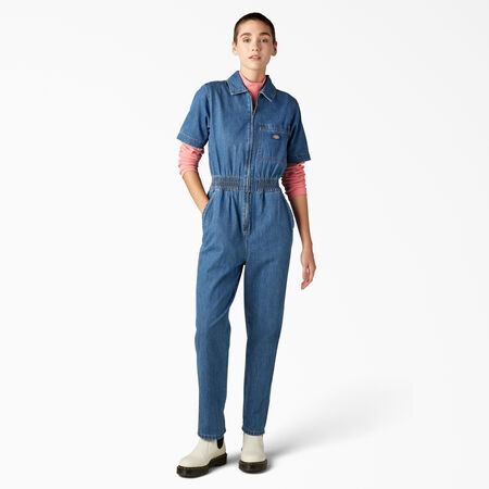 Women&rsquo;s Houston Denim Coveralls - Chambray Light Blue &#40;CLB&#41;