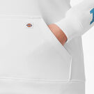 Women&#39;s Plus Heavyweight Logo Sleeve Pullover - White/Vallarta Blue &#40;W2V&#41;