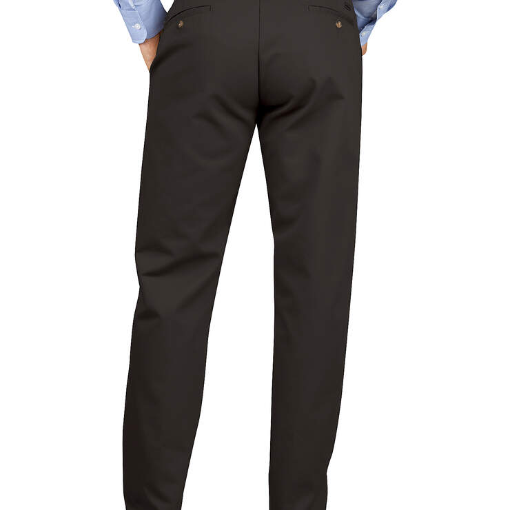 Regular Fit Tapered Leg Flat Front Khaki Pants - Rinsed Black (RBK) image number 2