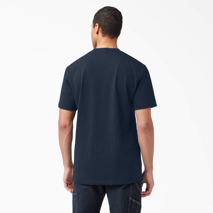 Heavyweight Short Sleeve Pocket T-Shirt - Dark Navy (DN) image number 2