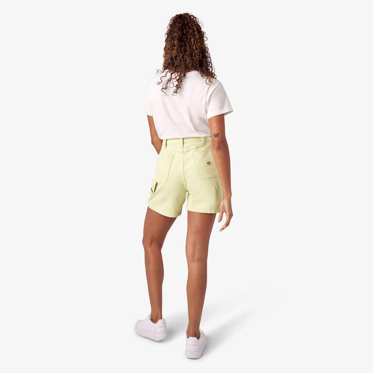Women's Regular Fit Duck Shorts, 5" - Stonewashed Pale Green (EWA) image number 6