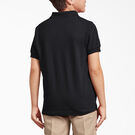 Kids&#39; Piqu&eacute; Short Sleeve Polo, 4-20 - Black &#40;BK&#41;