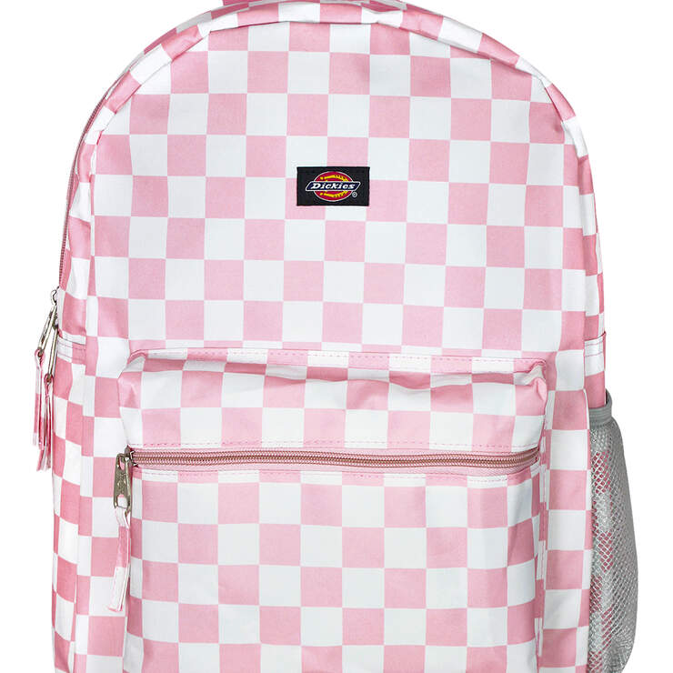 Pink/White Checkered Student Backpack | Accessories Bags Backpacks ...