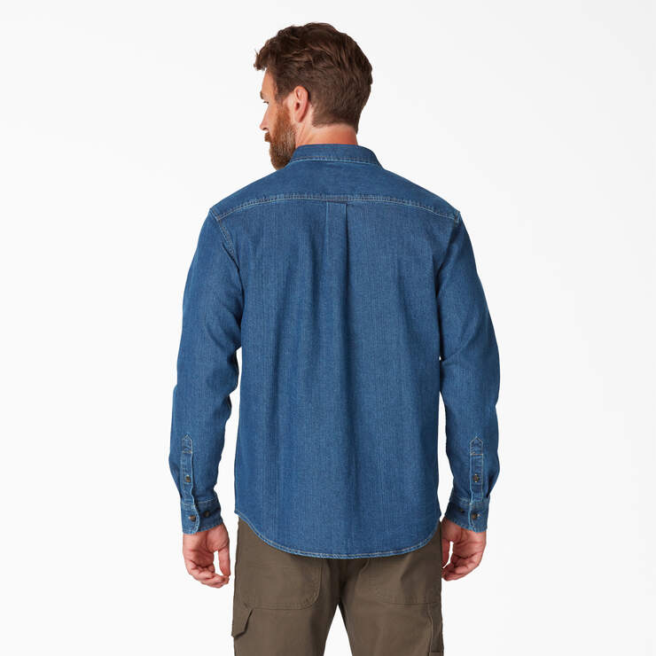FLEX Denim Long Sleeve Shirt - Medium Denim Wash (MW2) image number 2