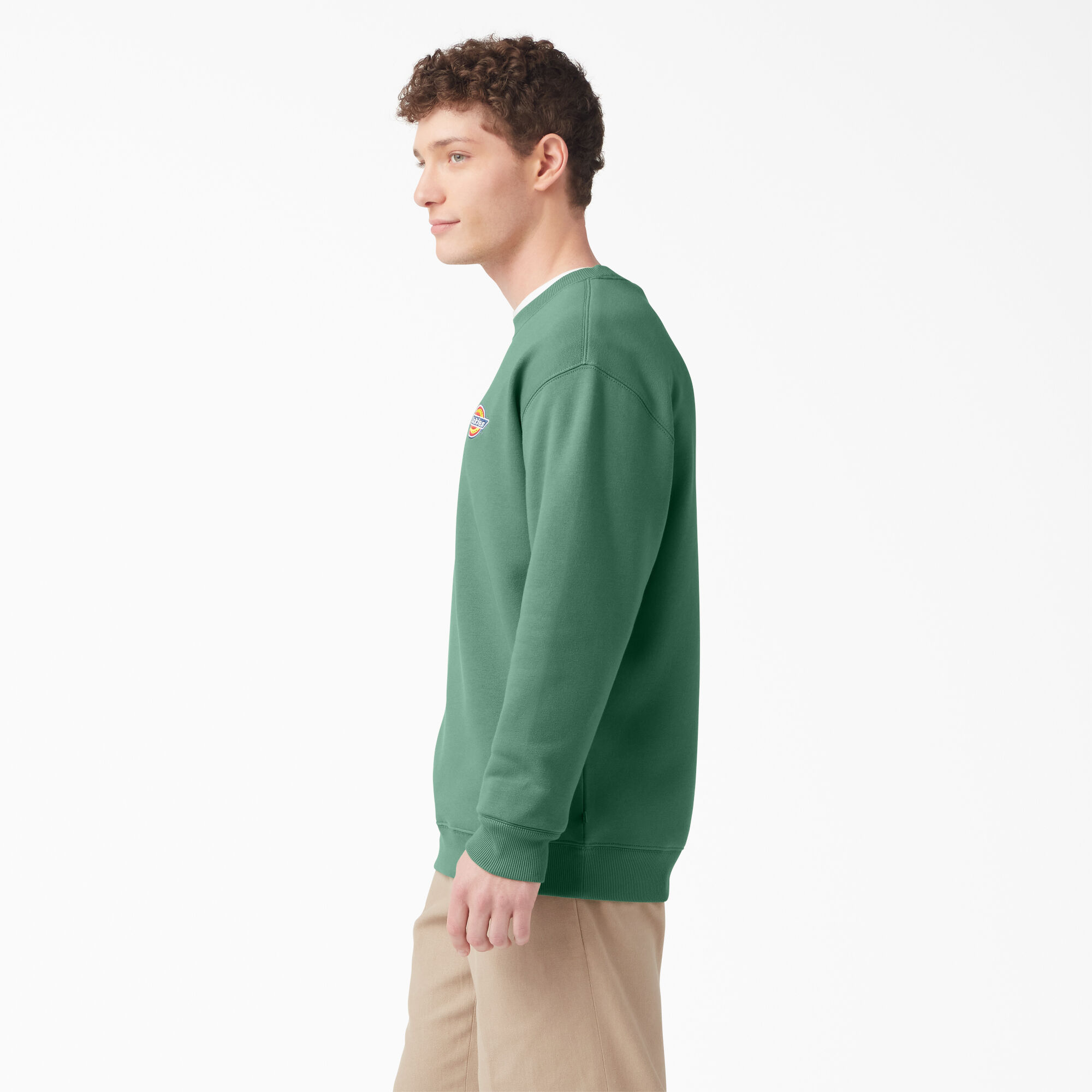Embroidered logo sweatshirt store