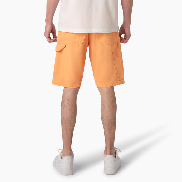 Stonewashed Duck Carpenter Shorts, 11&quot; - Stonewashed Papaya Smoothie &#40;SPS&#41;