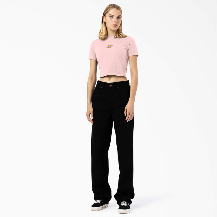 Women's Maple Valley Logo Cropped T-Shirt - Pink (PK) image number 3