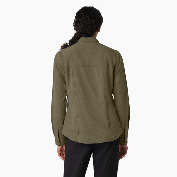 Women&#39;s Cooling Roll-Tab Work Shirt - Military Green Heather &#40;MLD&#41;
