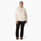 Women&#39;s Plus Heavyweight Logo Sleeve Hoodie - Antique White &#40;AW&#41;