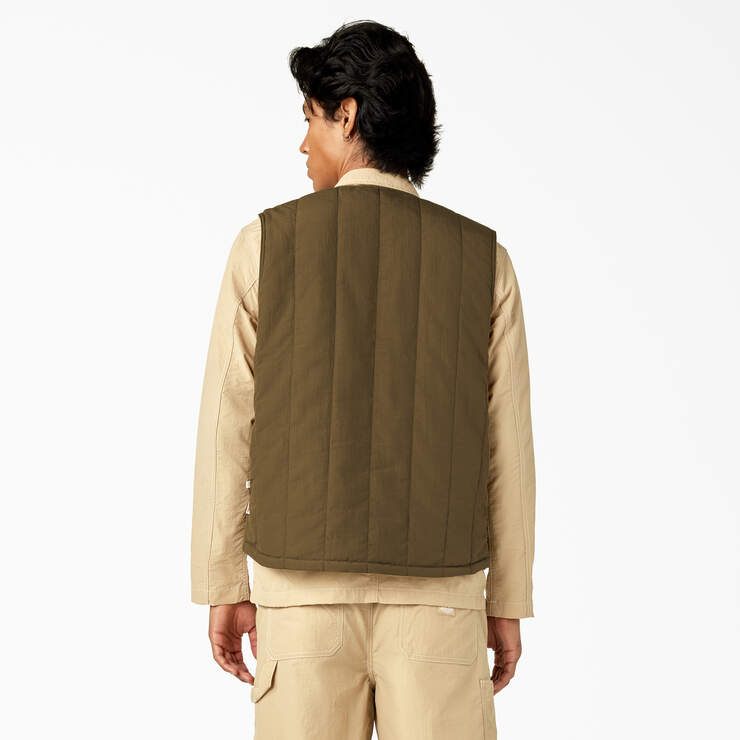 Dickies Premium Collection Reversible Vest - Military Olive/Incense (NVR) image number 4