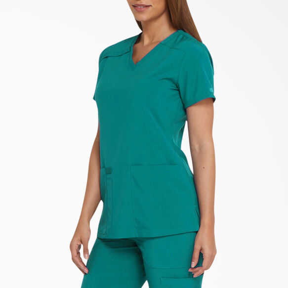 Women&#39;s EDS Essentials V-Neck Scrub Top - Teal &#40;DTL&#41;