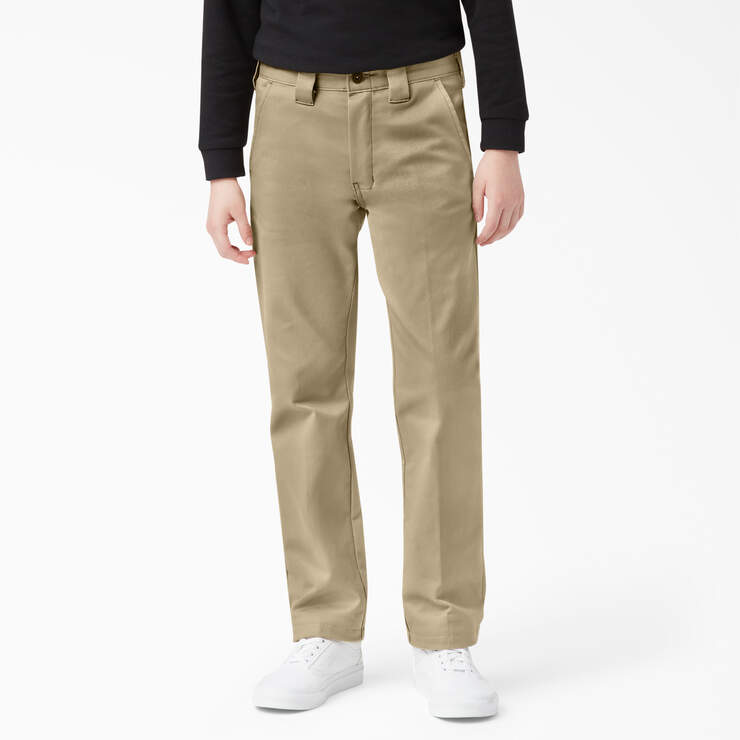 Boys' FLEX Skinny Fit Pants, 4-20 - Khaki (KH) image number 1