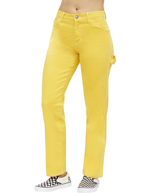 Dickies Girl Relaxed Fit Carpenter Pant Yellow 9| Dickies