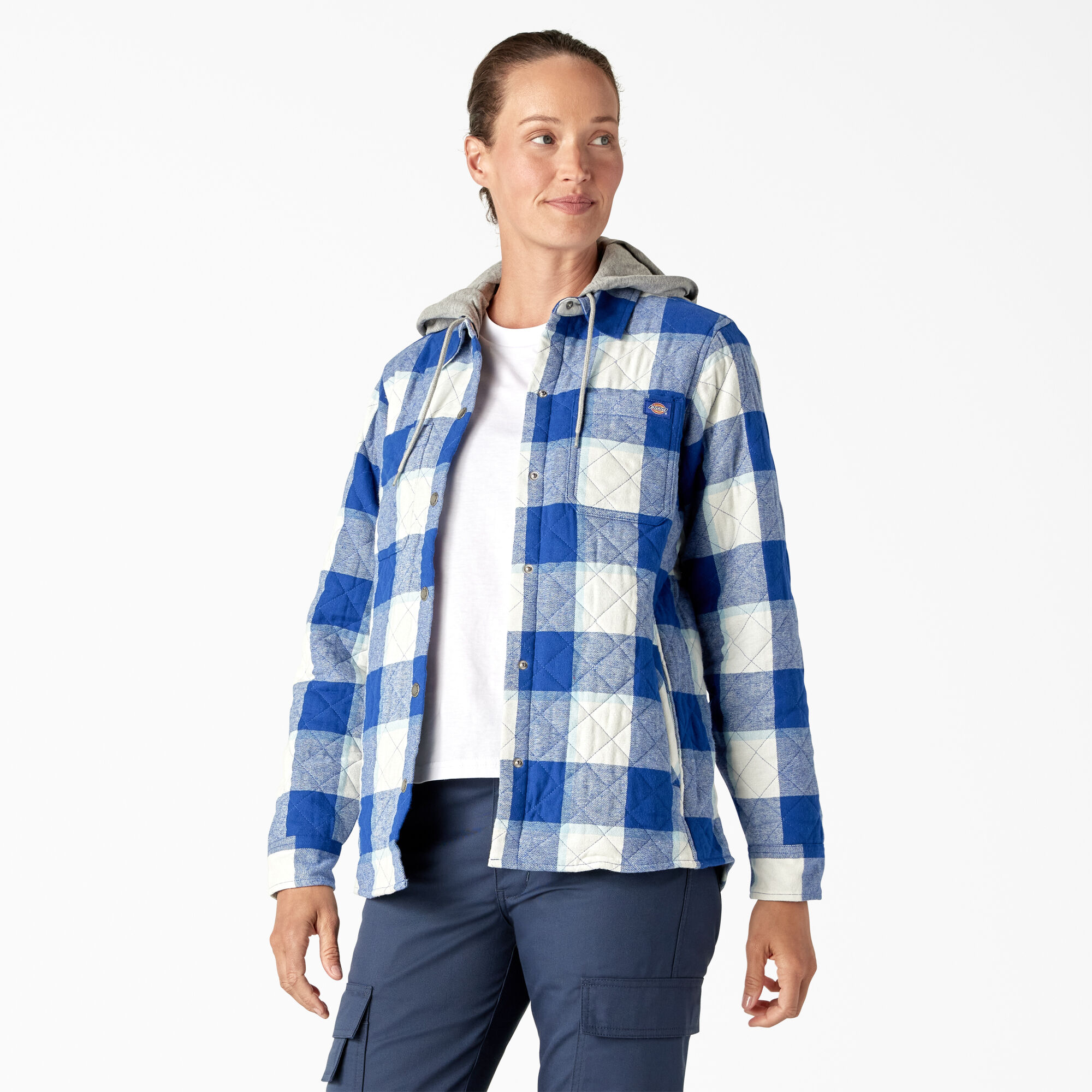 Blue flannel with hood online