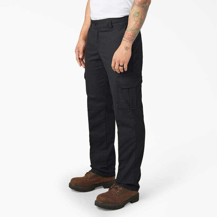 FLEX Regular Fit Cargo Pants - Black (BK) image number 3