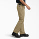 Slim Fit Straight Leg Work Pants - Military Khaki &#40;KH&#41;