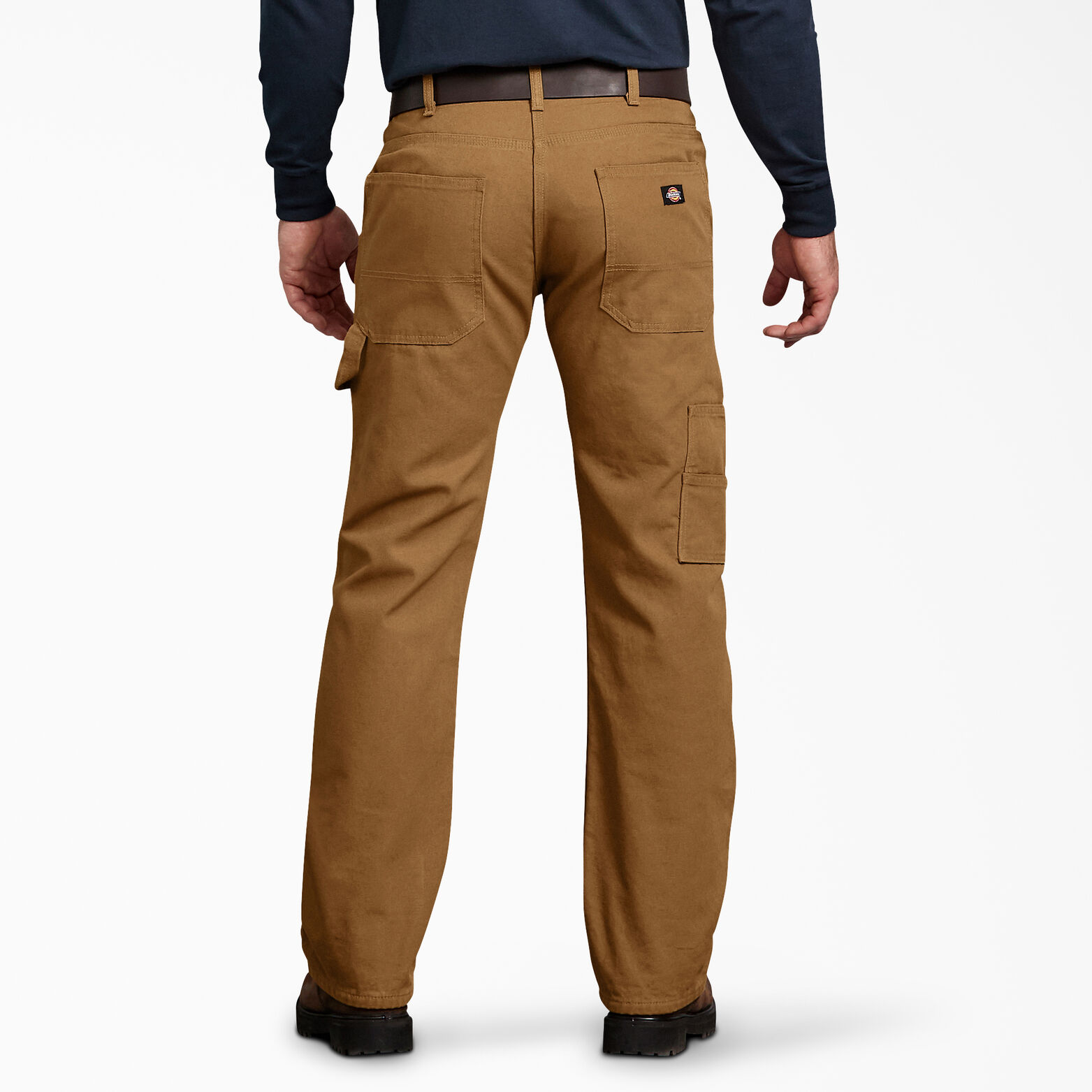 Relaxed Straight Fit Flannel-Lined Carpenter Duck Jeans | Mens Jeans ...