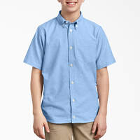 Boys' Short Sleeve Oxford Shirt, 4-20 - Light Blue (LB)