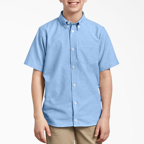 Boys&#39; Short Sleeve Oxford Shirt, 4-20 - Light Blue &#40;LB&#41;