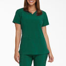 Women&#39;s EDS Essentials V-Neck Scrub Top - Hunter Green &#40;HTR&#41;