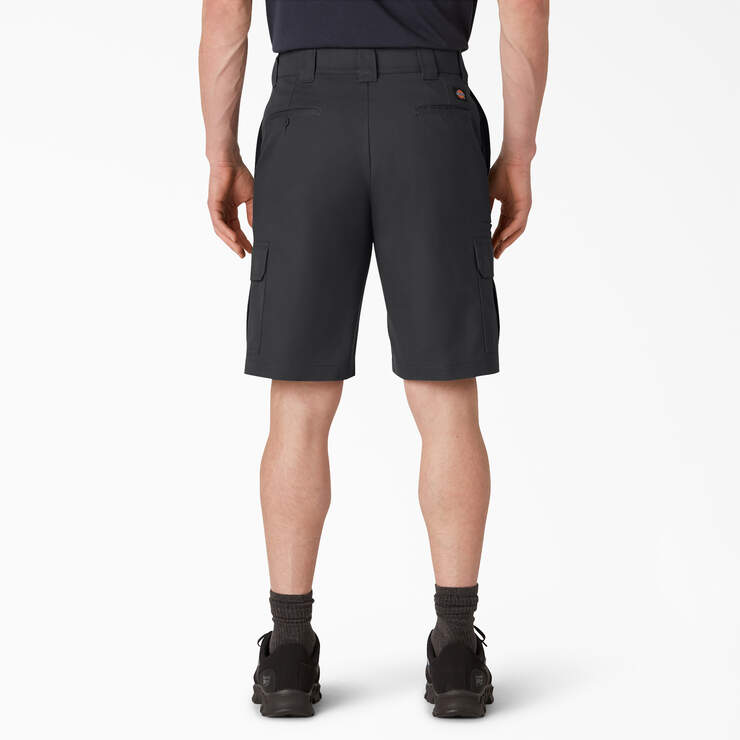 FLEX Cooling Active Waist Regular Fit Cargo Shorts, 11" - Black (BK) image number 2