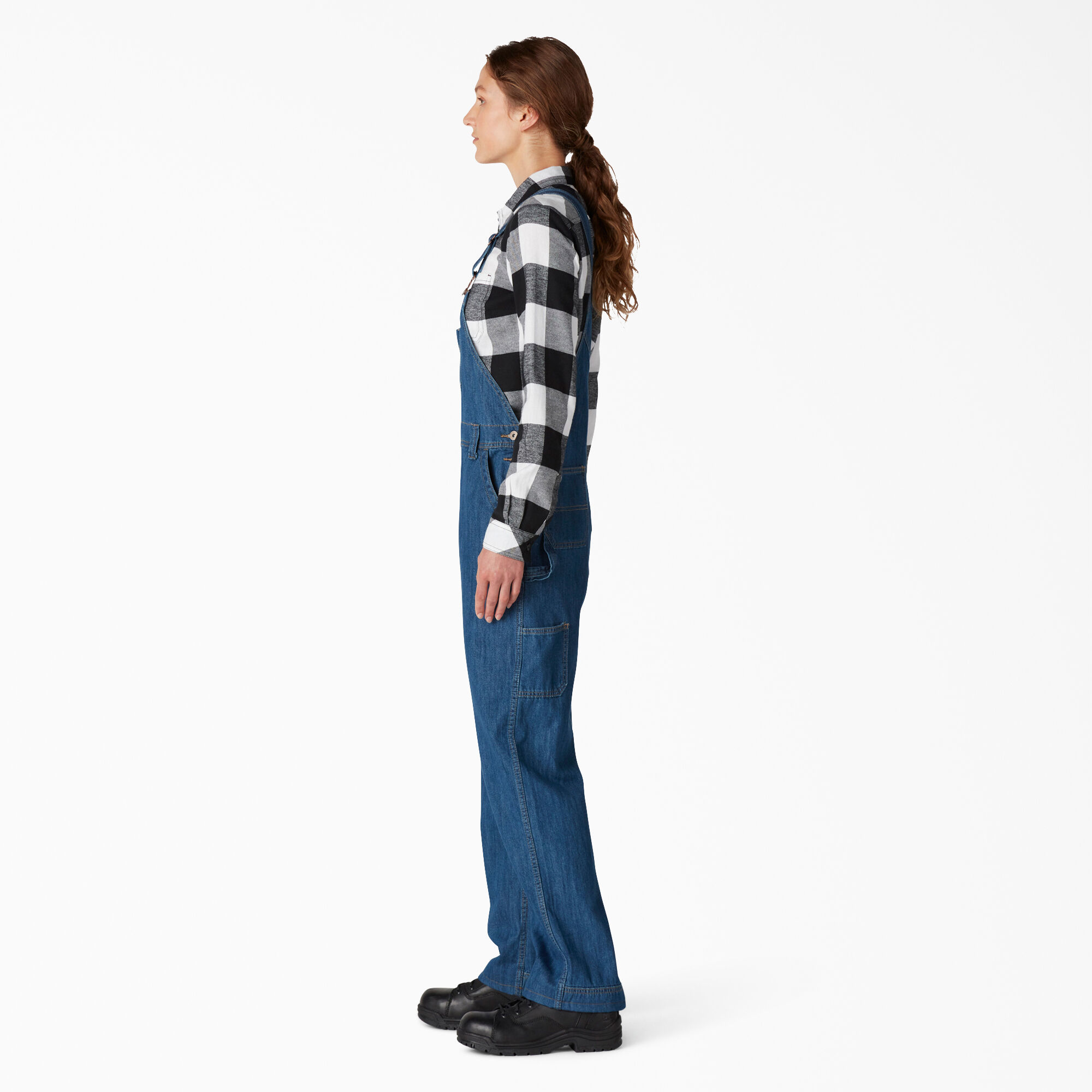 dickies women's denim bib overall