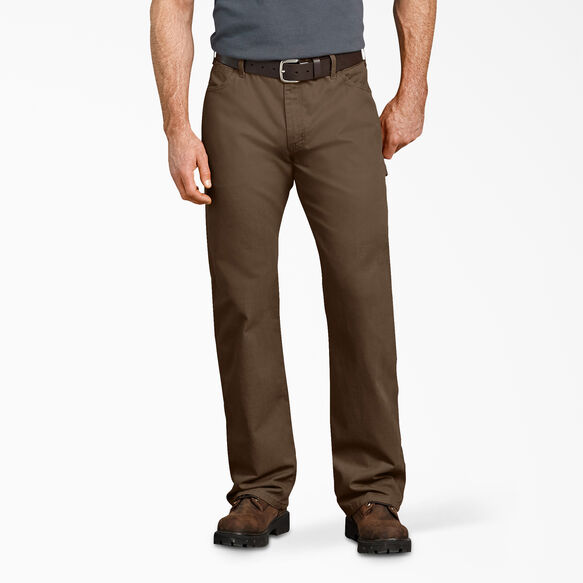 Relaxed Fit Straight Leg Duck Carpenter Pants - Timber Brown &#40;RTB&#41;