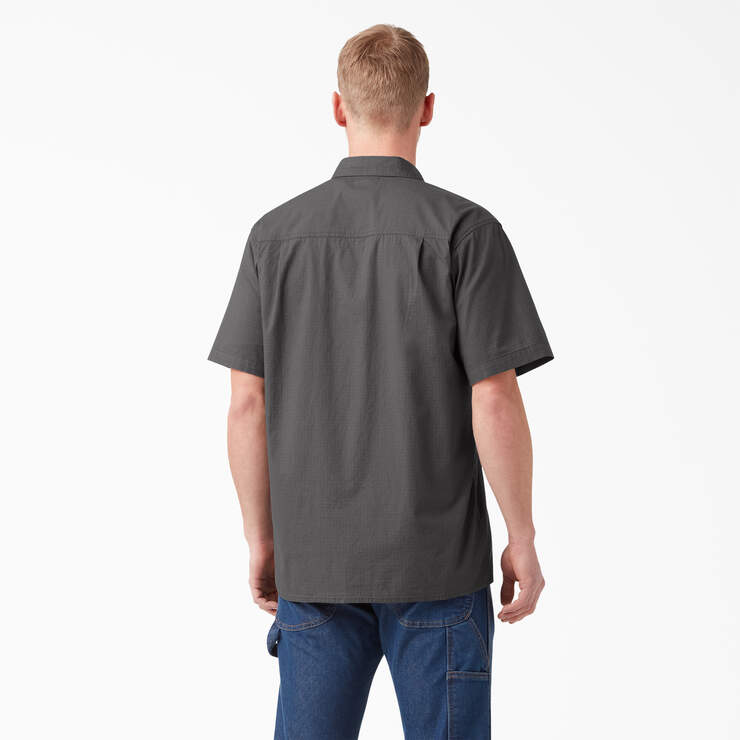 Short Sleeve Ripstop Work Shirt - Rinsed Slate (RSL) image number 2