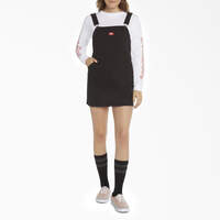 Dickies Girl Juniors' Straight Fit Overall Dress - Black (BK)