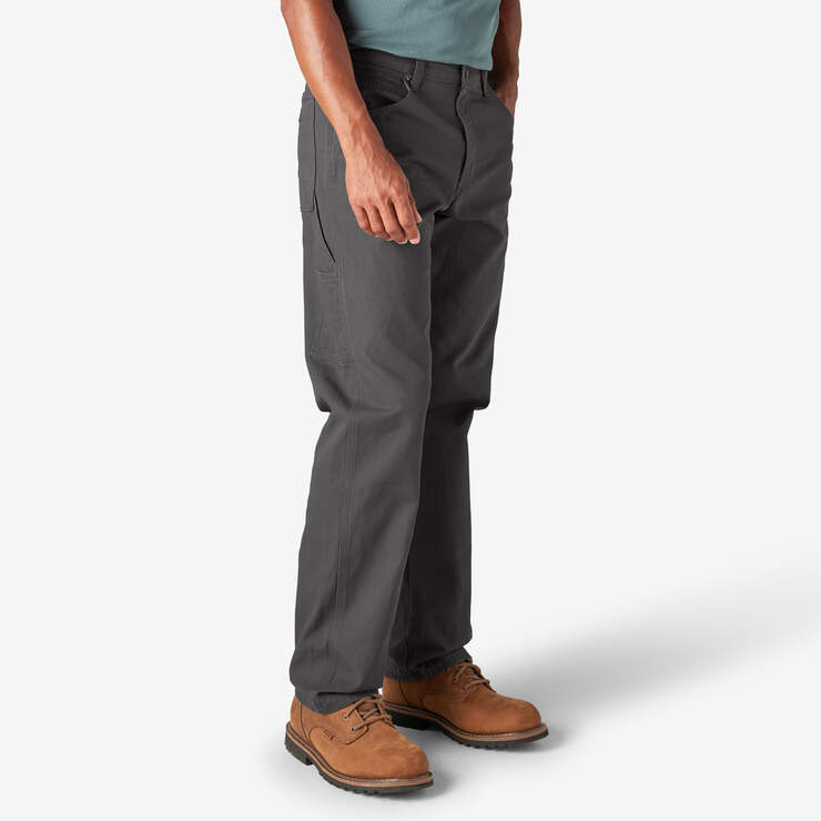 Relaxed Fit Heavyweight Duck Carpenter Pants - Rinsed Slate (RSL) image number 4