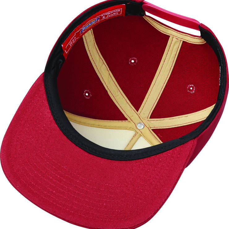 Dickies '67 5-Panel Snap Back Cap - Red (RD) image number 3