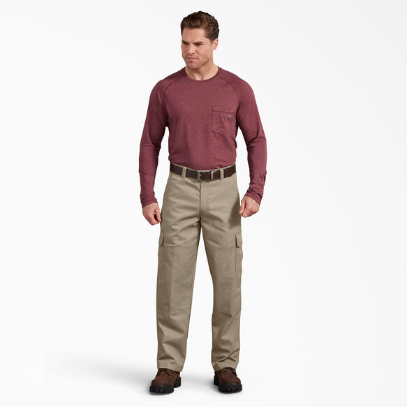 Active Waist Regular Fit Cargo Pants - Desert Sand &#40;DS&#41;