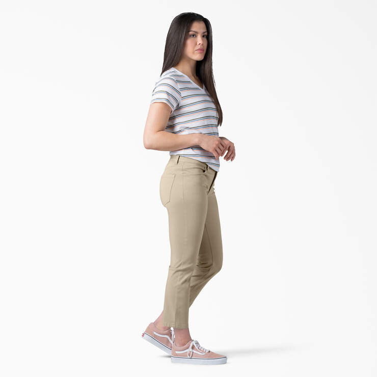 Women's Perfect Shape Skinny Fit Capri Pants - Rinsed Oxford Stone (RDG2) image number 6