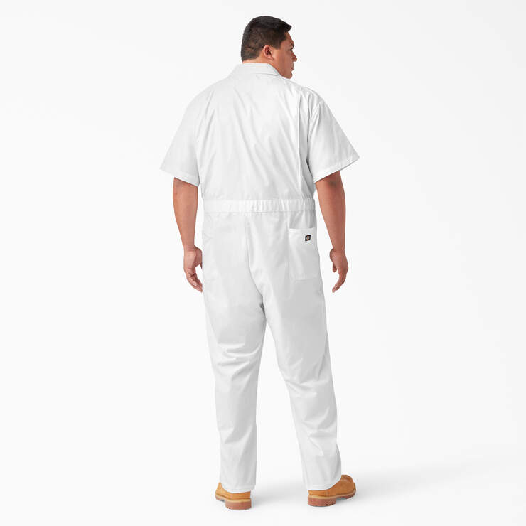 Short Sleeve Coveralls - White (WH) image number 5