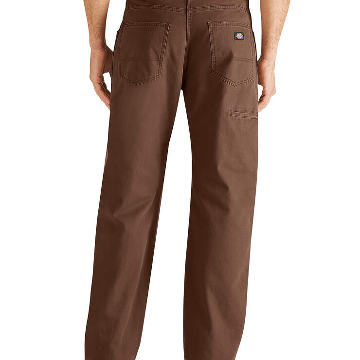 Regular Fit Straight Leg 6-Pocket Duck Jeans - Rinsed Timber Brown (RTB) image number 2