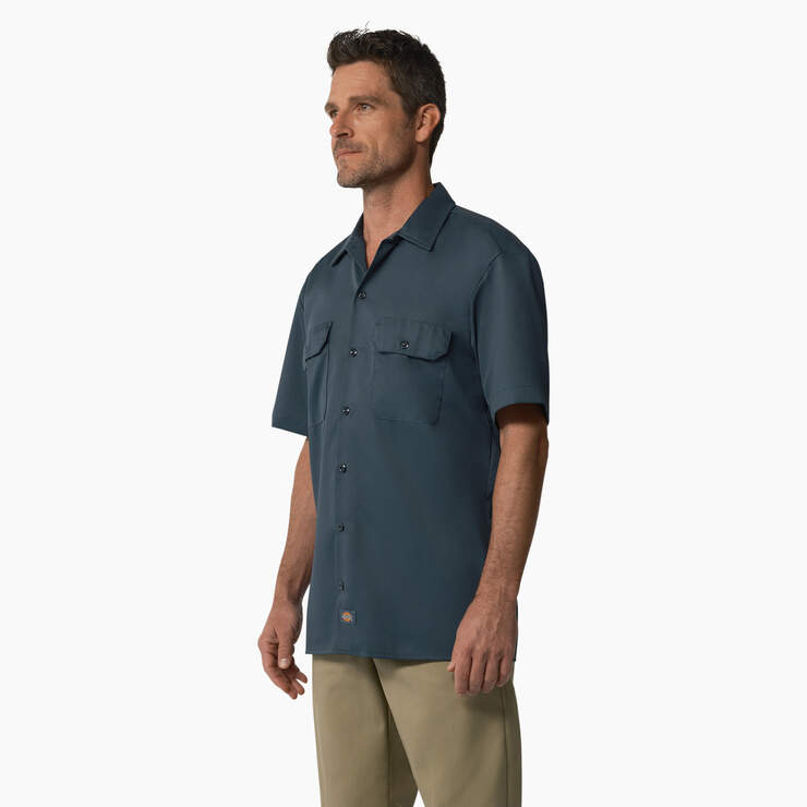 Short Sleeve Work Shirt - Airforce Blue (AF) image number 3