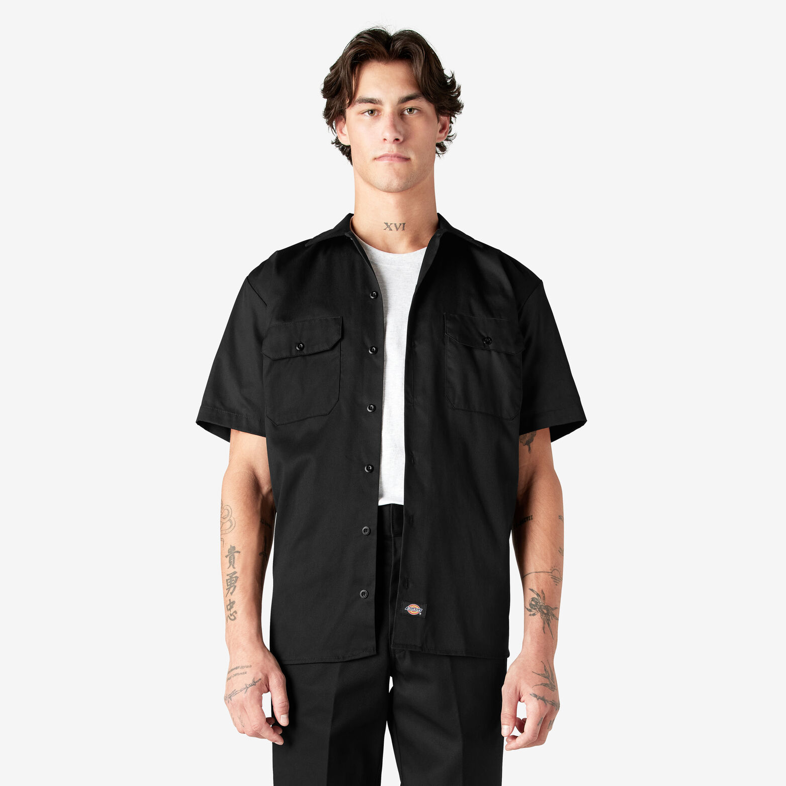 Dickies - Short Sleeve Work Shirt (Black M)