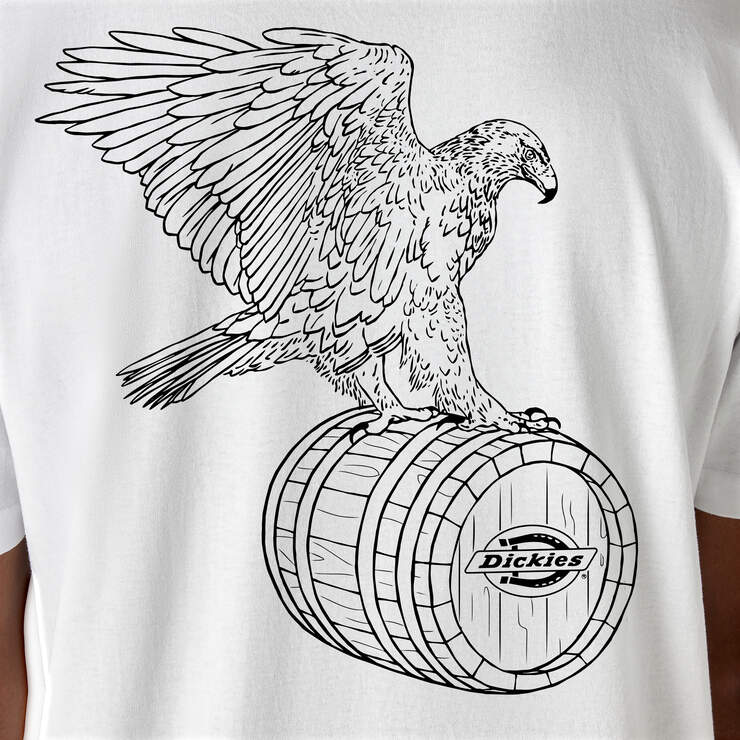 Eagle Barrel Heavyweight T-Shirt - White (0WH) image number 13