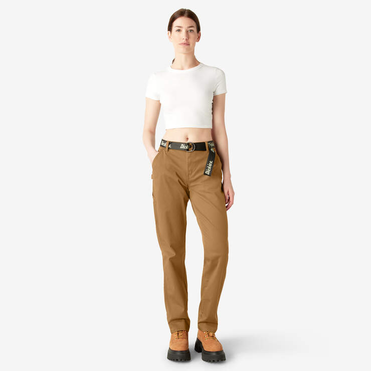 Women's Relaxed Fit Carpenter Pants - Brown Duck (BD) image number 5
