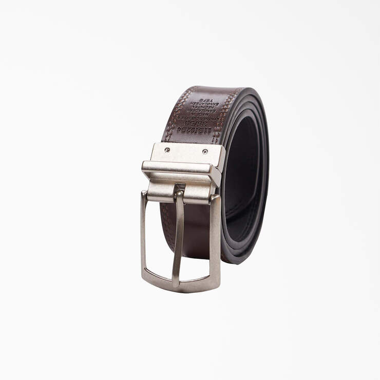 Leather Reversible Belt - Black (BK) image number 5