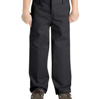 Boys' FlexWaist® Classic Fit Straight Leg Flat Front Pants, 4-7 - Black (BK)