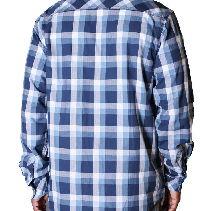 Long Sleeve Herringbone Plaid Shirt - Yankee Blue/Dusty Blue (UTD) image number 2