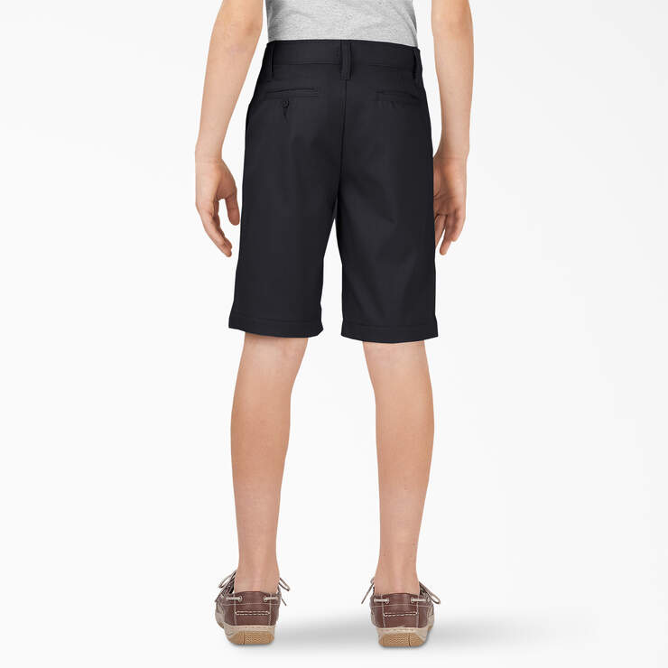 Boys' FLEX Slim Fit Shorts, 8-20 - Black (BK) image number 2