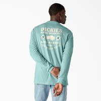 Hays Long Sleeve Graphic T-Shirt - Pastel Turquoise (QP2)