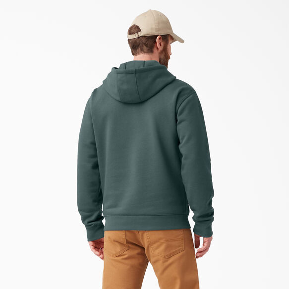 Water Repellent Logo Sleeve Hoodie - Lincoln Green &#40;LN&#41;
