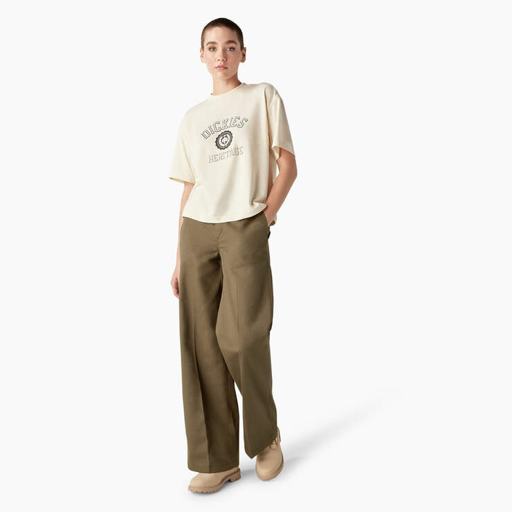 Women’s Oxford Graphic T-Shirt - Stone Whitecap Gray (SN9) image number 4
